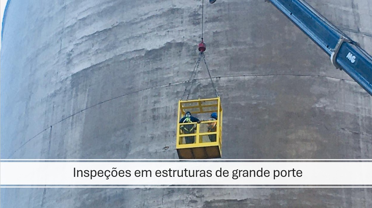 Inspeção de estrutura de concreto